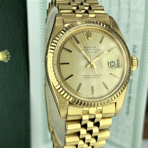 gold rolex justdate|rolex datejust price guide.